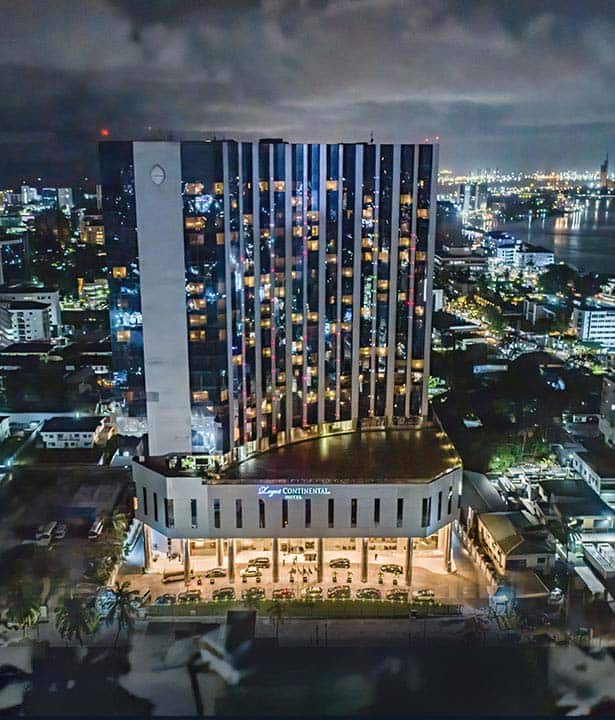 Lagos Continental Hotel aerial view
