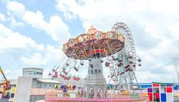 a ride at Hi-Impact Planet Amusement Park