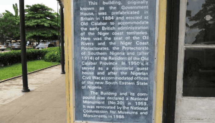 old residency museum plaque