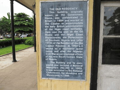 old residency museum plaque