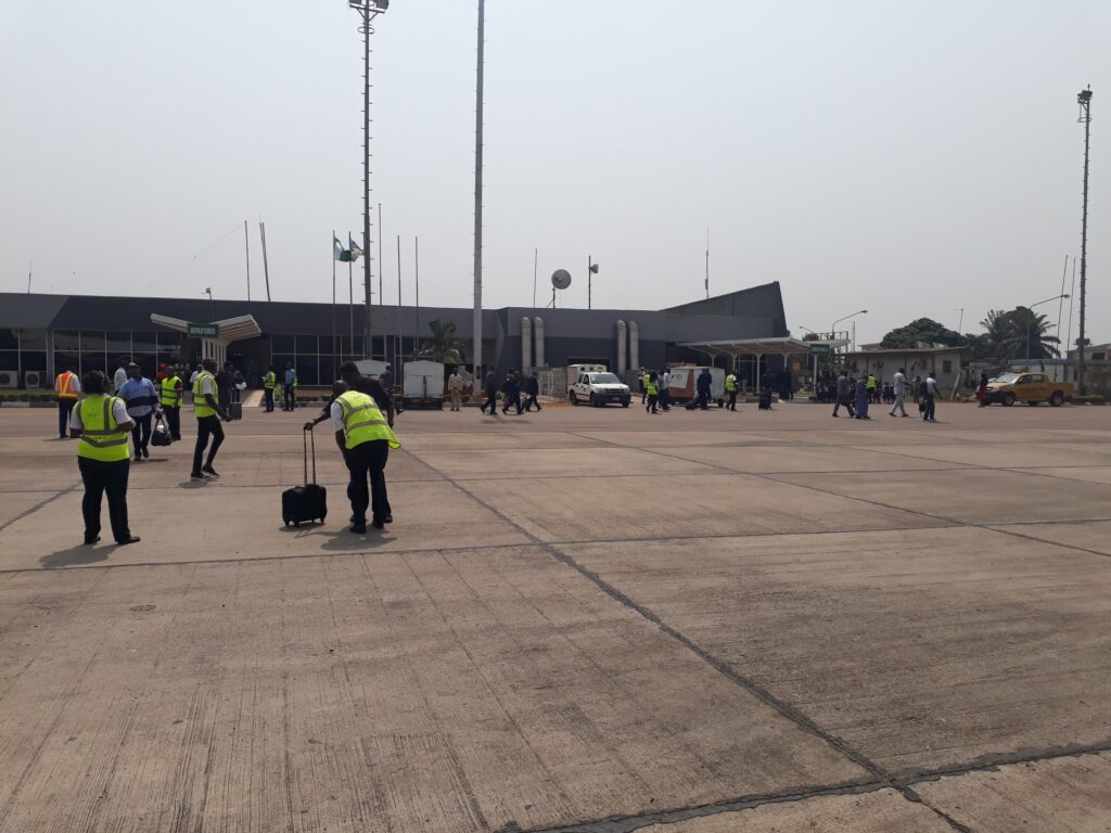 outside benin city airport